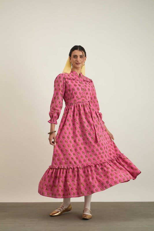 Wonder Dress in Pink Valentine Print
