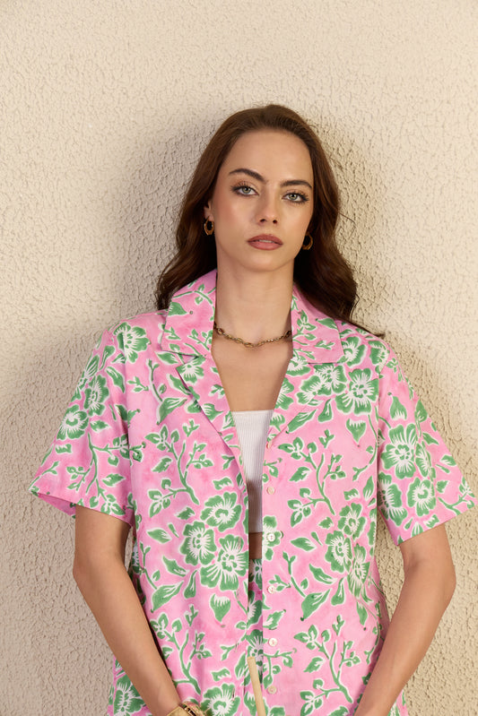 Cool For You Shirt in pink Magic Meadow print