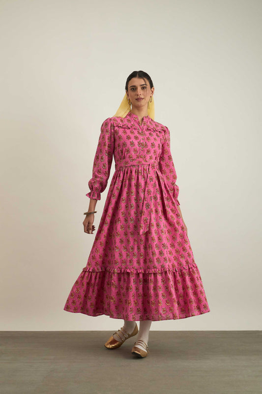 Wonder Dress in Pink Valentine Print