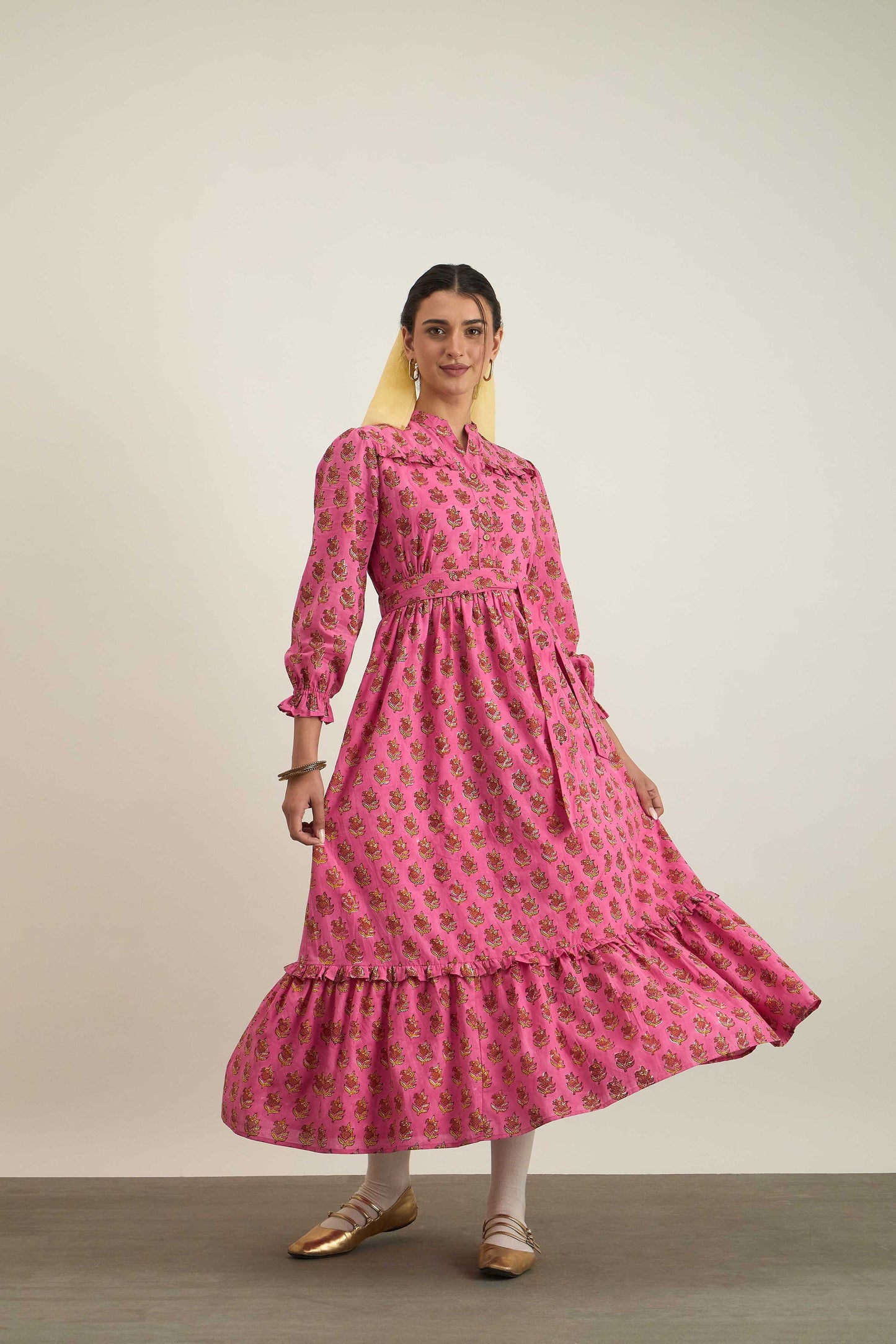 Wonder Dress in Pink Valentine Print