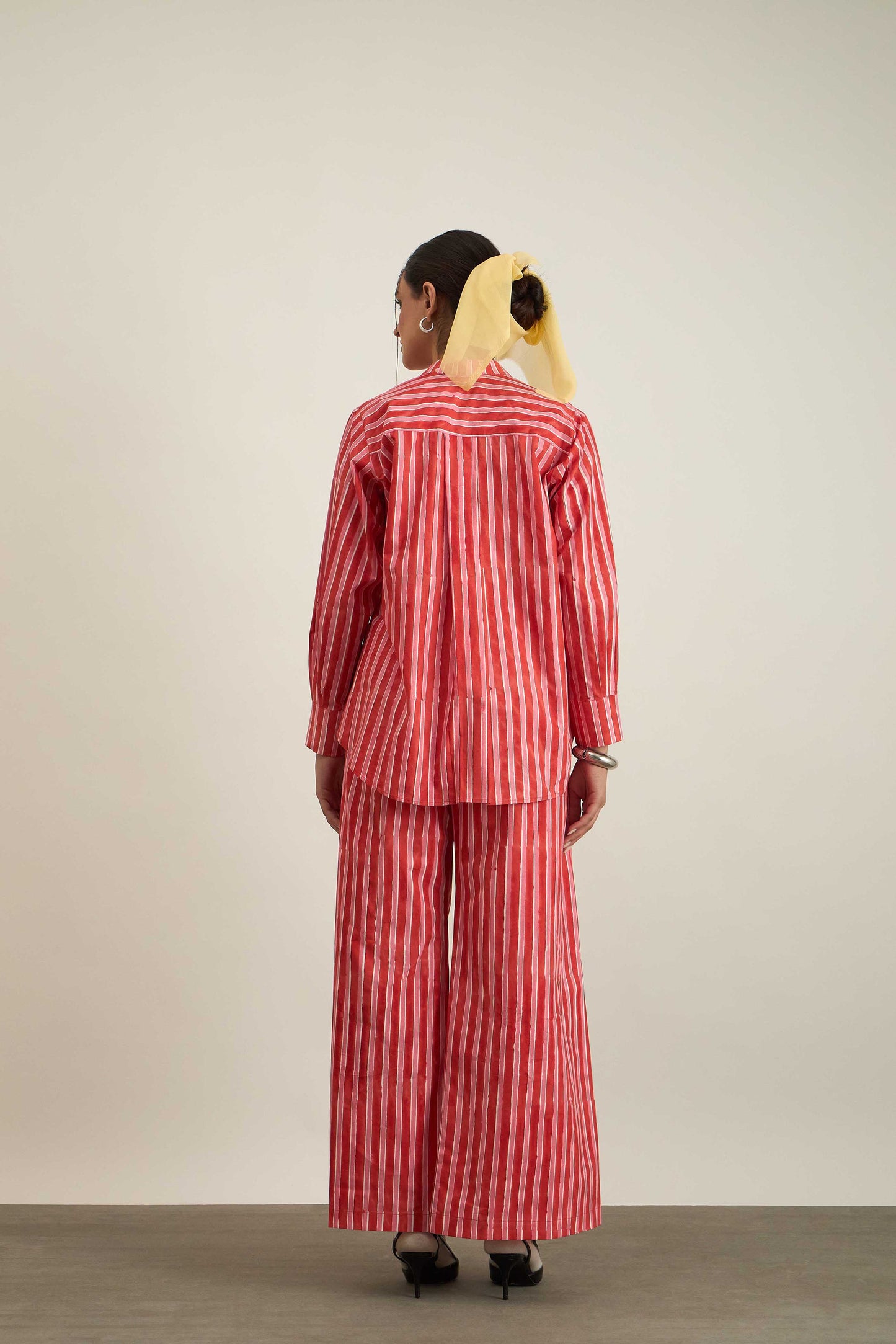 No Stress Pants in Pink Candy Stripe