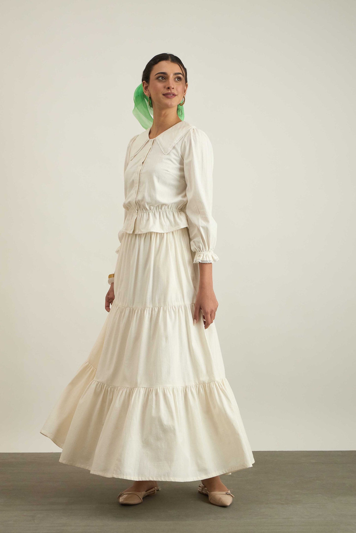 Sweet Thing Top in Ecru White color