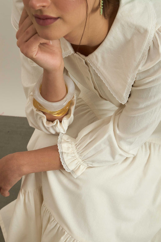 Sweet Thing Top in Ecru White color