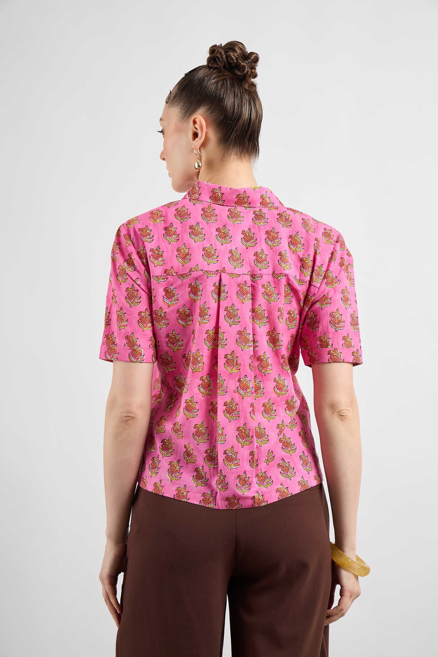 Very Demure Shirt in Pink Valentine Print