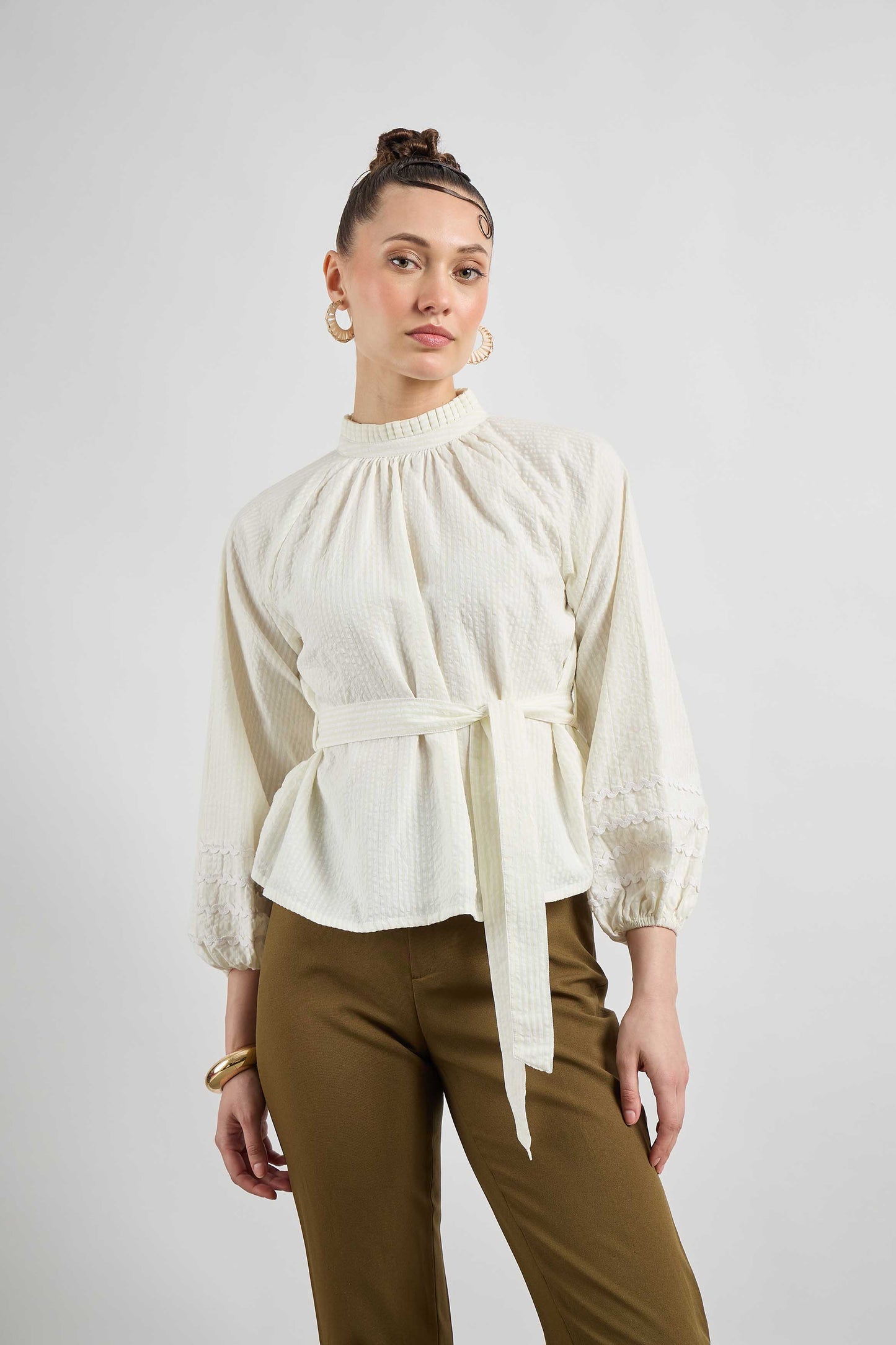 Serendipity Top in Sorbet White color