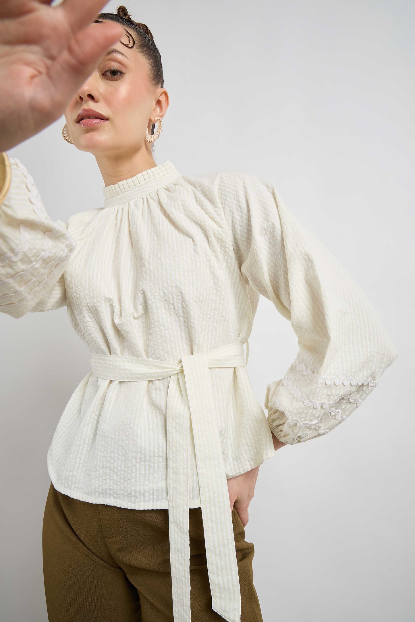 Serendipity Top in Sorbet White color
