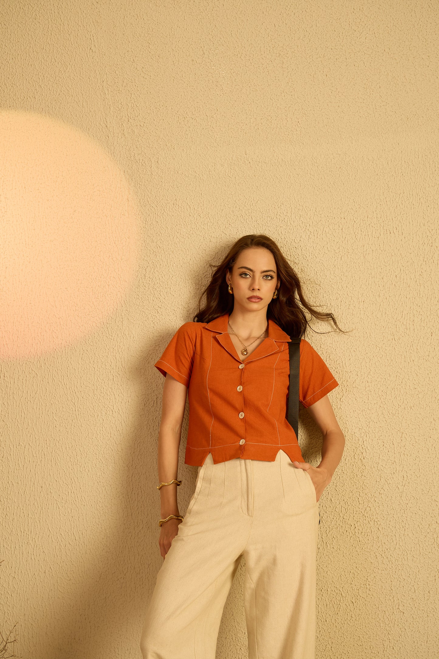 What a Brat Shirt in Trust the Rust color