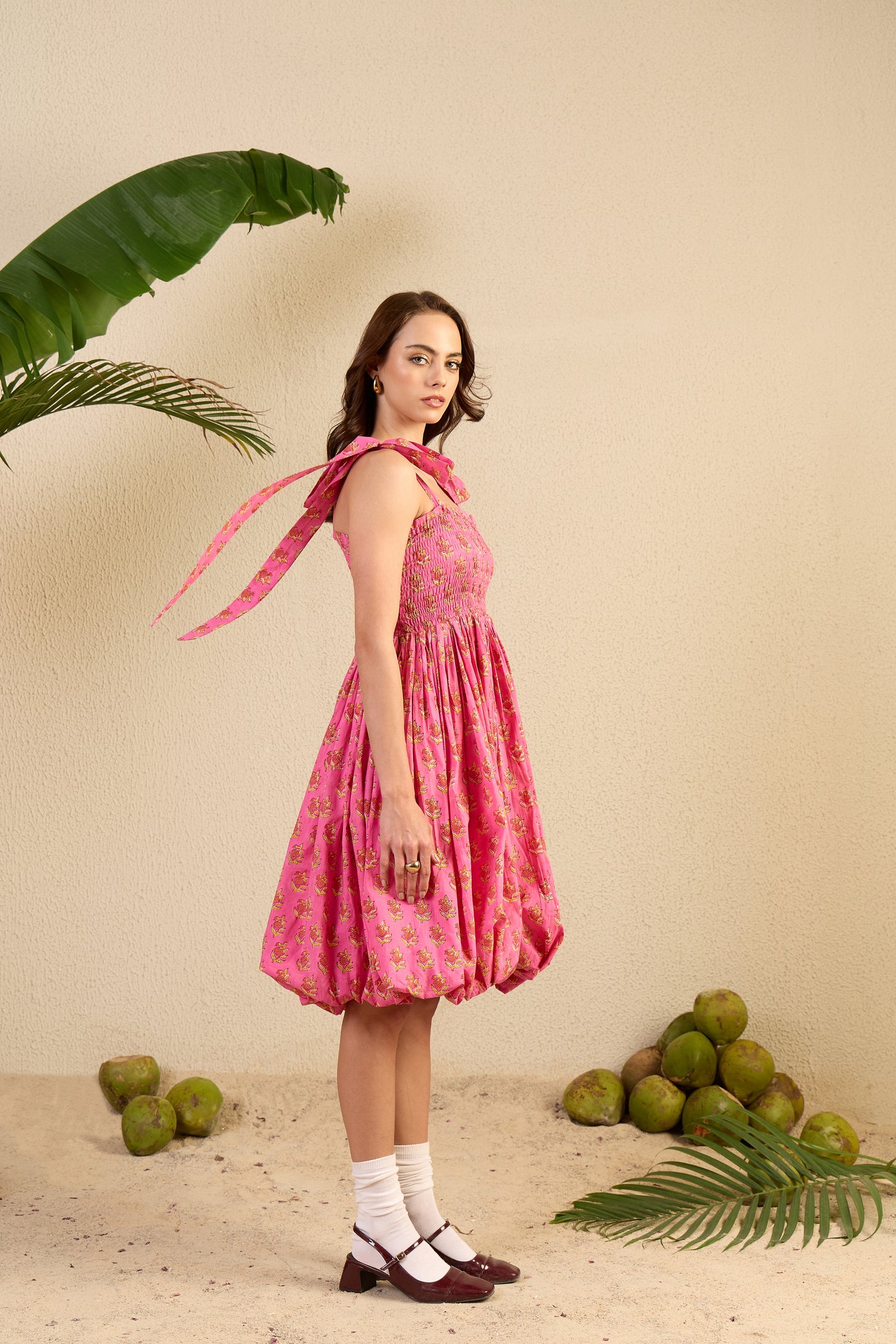 Lover Girl Dress in pink Valentine print