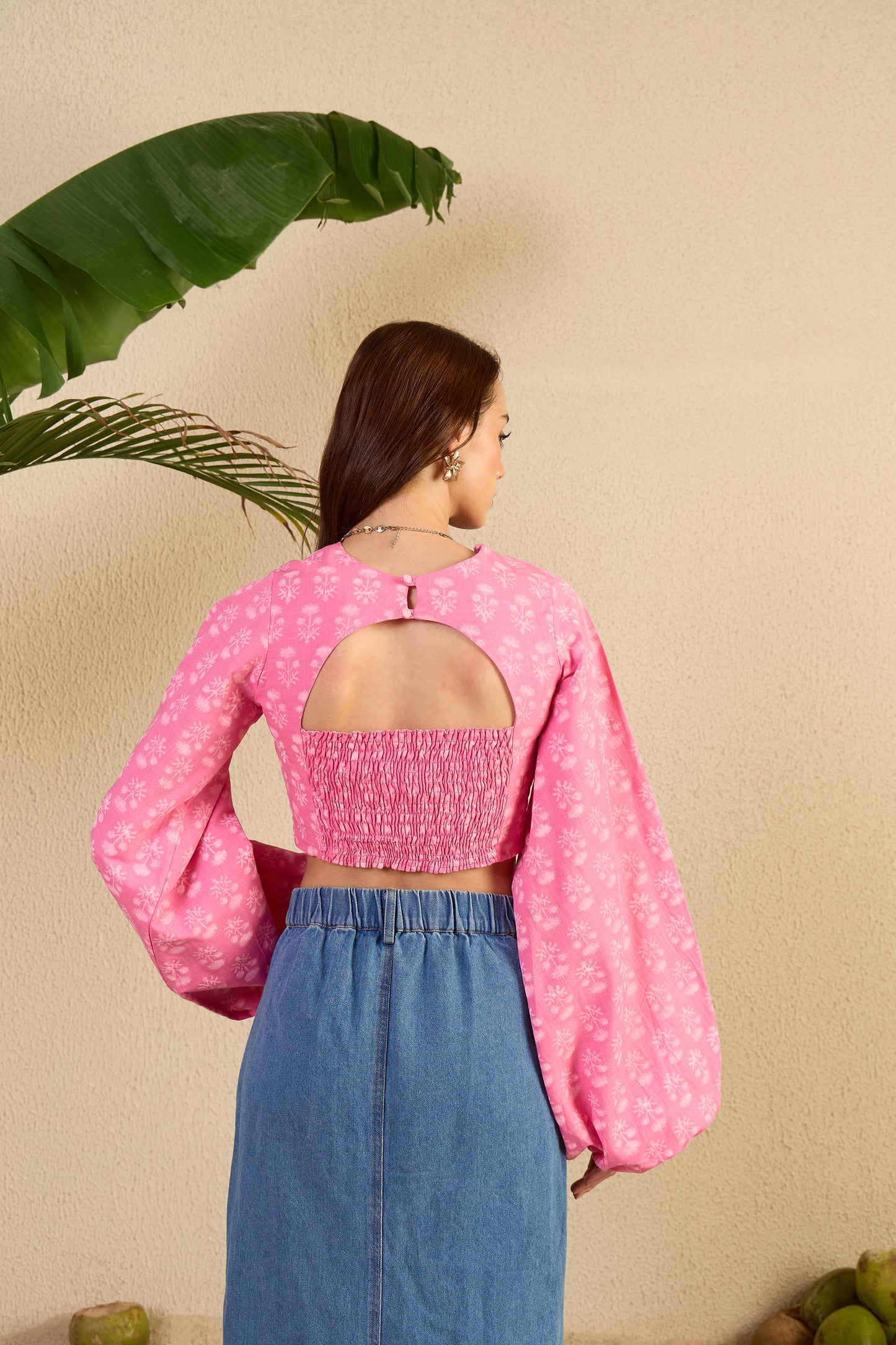 Miss me yet? Top in pink Fleur print
